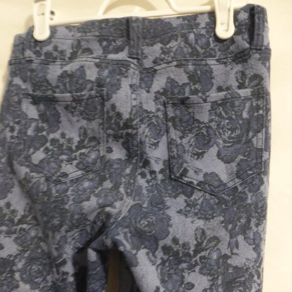 FADED GLORY, blue floral jeggings, size small, 4-6, BNWOT - Picture 10 of 14